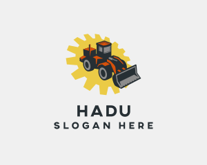 Construction - Industrial Construction Bulldozer logo design