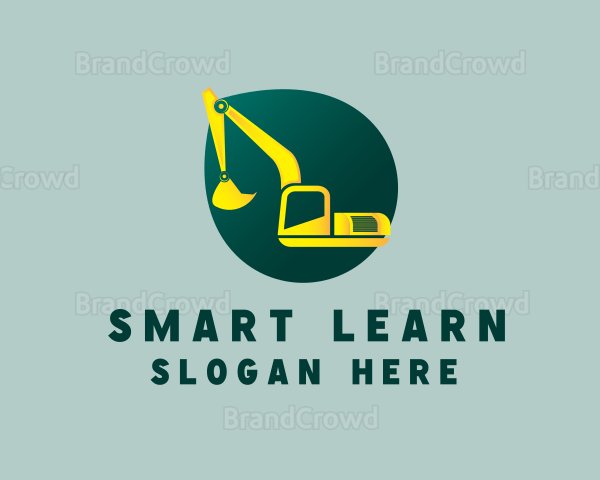 Excavator Heavy Equipment Logo