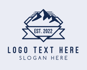 Everest - Mountain Travel Explore logo design