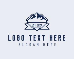 Exploration - Mountain Travel Explore logo design