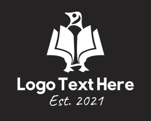 Home School - White Penguin Bookstore logo design