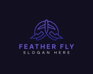 Fly Travel Airplane logo design