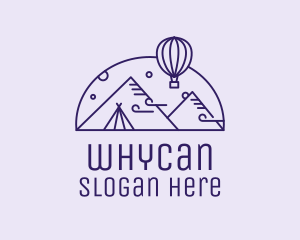 Hot Air Balloon Camp  logo design