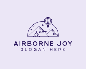 Hot Air Balloon Camp  logo design