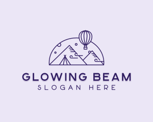 Hot Air Balloon Camp  logo design