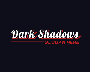 Retro Shadow Business logo design