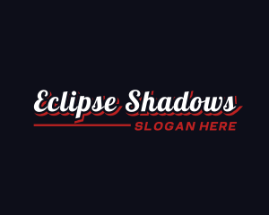 Retro Shadow Business logo design