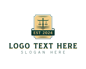 Judicial - Paralegal Legal Prosecutor logo design