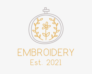 Flower Embroidery Boutique  logo design