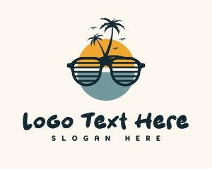Corrective Lens - Beach Sunglass Boutique logo design