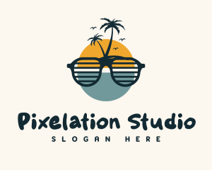 Beach Sunglass Boutique logo design