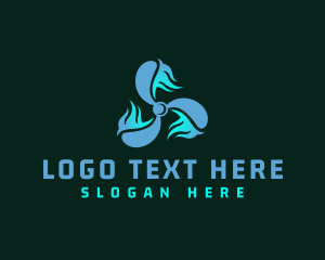 Propeller - Industrial Vortex Propeller logo design