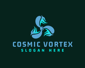 Vortex - Industrial Vortex Propeller logo design