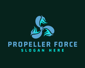 Propeller - Industrial Vortex Propeller logo design