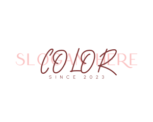 Cosmetics Fashion Stylist Logo