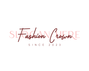 Cosmetics Fashion Stylist logo design