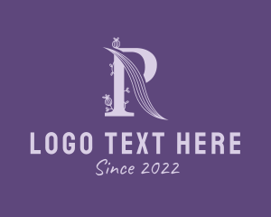 Letter R - Floral Fashion Boutique logo design