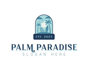 Vacation Beach Resort logo design