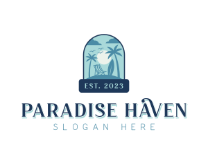 Vacation Beach Resort logo design