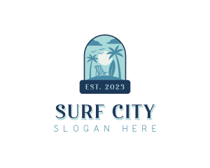 Vacation Beach Resort logo design