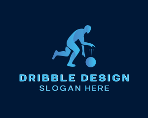 Dribble - Basketball Athlete Dribble logo design
