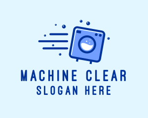 Fast Laundry Machine logo design