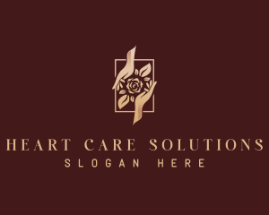 Rose Hands Care logo design