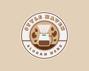 Brewed  Coffee - Coffee Maker Drip Cafe logo design