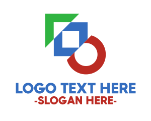 Slide - Children Educational Shapes logo design