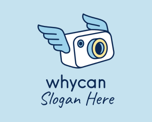 Camera Photographer Wings  Logo