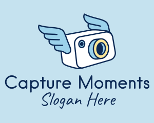 Photographer - Camera Photographer Wings logo design