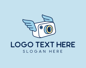 Counting - Camera Photographer Wings logo design