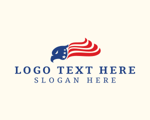 Politics - Patriotic Eagle Flag logo design