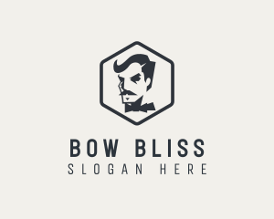 Professional Hipster Barbershop logo design