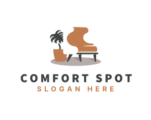 Seat - Sofa Seat Furniture logo design