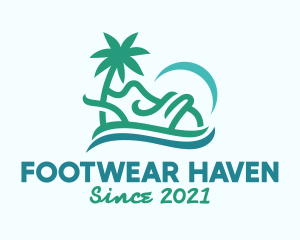 Tropical Beach Shoes logo design