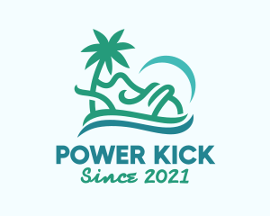 Tropical Beach Shoes logo design