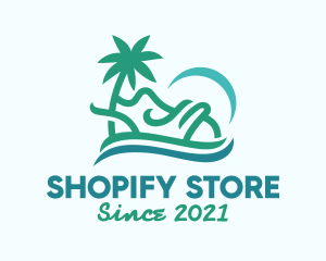 Tropical Beach Shoes logo design