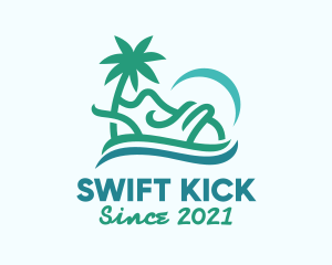 Tropical Beach Shoes logo design