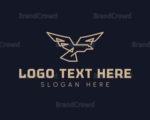 Geometric Falcon Wing Logo