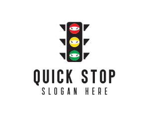 Traffic Light Ninja logo design