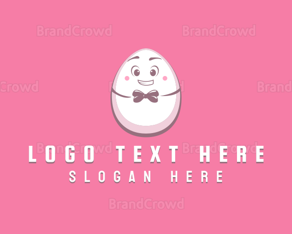 Happy Bow Tie Egg Logo