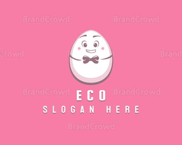 Happy Bow Tie Egg Logo