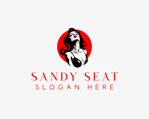 Seductive Sexy Girl Logo