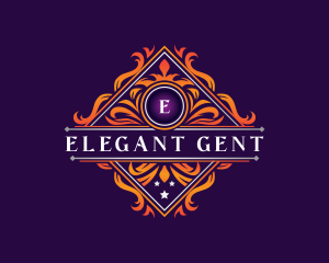 Elegant Decorative Crest logo design