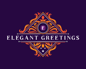 Elegant Decorative Crest logo design