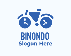 Bike Trail - Geometric Time Bike logo design