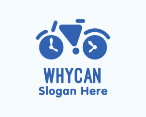 Bicycle Tournament - Geometric Time Bike logo design