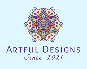 Mandala Yoga Decor  logo design