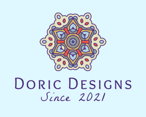 Mandala Yoga Decor  logo design